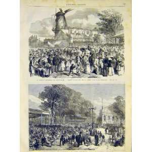  Rotterdam Carnival Kermesse Zoo Garden Print 1868