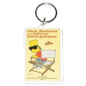  Simpsons Bart Show Business Lucite Keychain SK159 Toys 