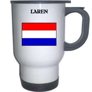  Netherlands (Holland)   LAREN White Stainless Steel Mug 