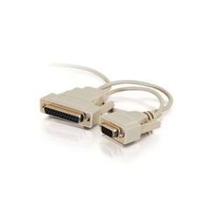   02897   6ft DB9F to DB25F Universal Serial Laplink Cable Electronics