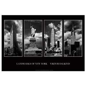 Landmarks of New York I   Poster by Viktor Balkind (19x13 