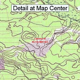   Topographic Quadrangle Map   Lakehurst, New Jersey (Folded/Waterproof