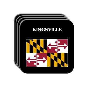  US State Flag   KINGSVILLE, Maryland (MD) Set of 4 Mini 