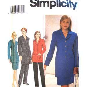  Simplicity Sewing Pattern 7765 Misses Business Jacket 