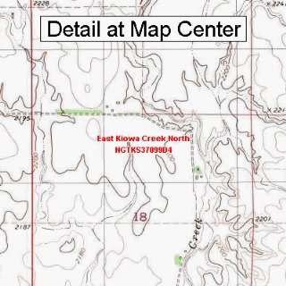  USGS Topographic Quadrangle Map   East Kiowa Creek North 