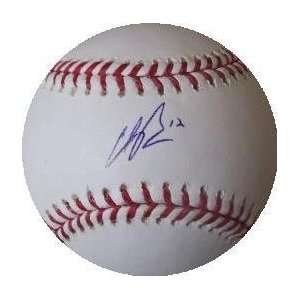 Clint Barmes Autographed Baseball 