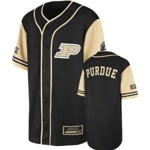  Purdue Boilermakers Youth Black Rally Baseball Jersey 