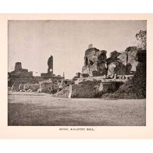  1896 Halftone Print Ruins Palatine Hill Rome Italy 