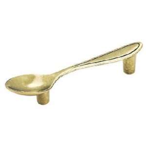   Amerock   AM BP9330 R1   Spoon Pull   Antique Brass