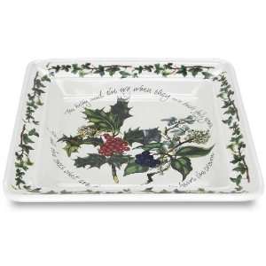 Portmeirion Holly and Ivy Square Salad Plate  Kitchen 
