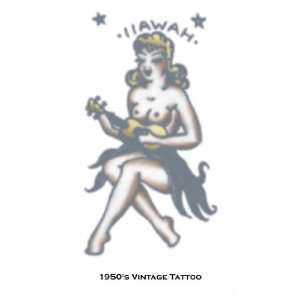 Tattoo Vintage Girl Hawaii