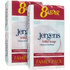  Jergens Naturally Enriched Cleansing Soap Bar Beauty