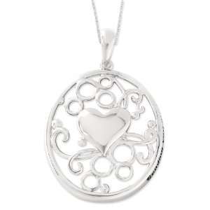 Sterling Silver Sending You My Love Sentimental Expressions Necklace