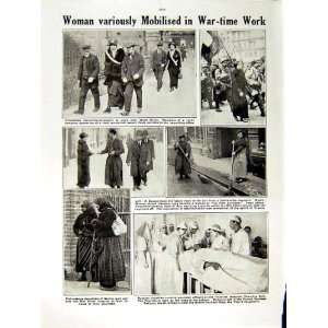  1915 WORLD WAR SERBIAN WOMEN WORKERS NURSE RED CROSS