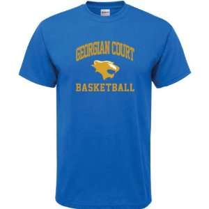   Court Lions Royal Blue Basketball Arch T Shirt