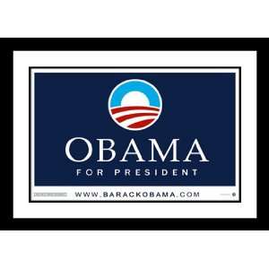   Double Matted (Obama Logo) Campaign Poster 