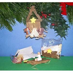  Wooden Nativity Christmas Ornament Craft Kit Toys & Games