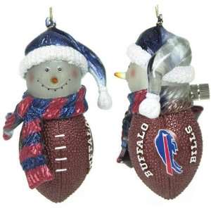  Buffalo Bills NFL Light Up Striped Acrylic Snowman 