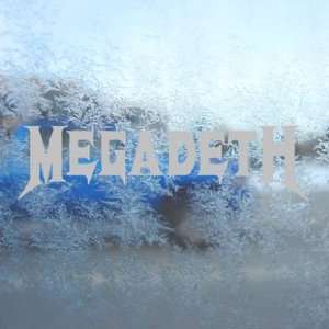  Megadeth Gray Decal Metal Rock Band Truck Window Gray 