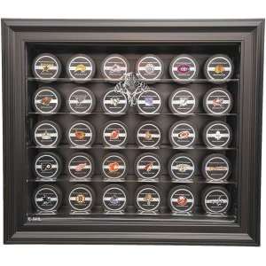  Florida Panthers 30 Puck Cabinet Style Display Case, Black 