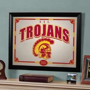  22 NCAA Southern California Trojans Logo Framed Mirror 