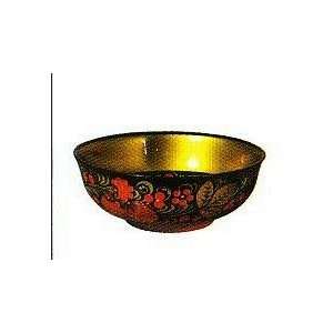   painted Khohloma Wooden Decorative Cup/Bowl * 50 x 140 mm * # x.145