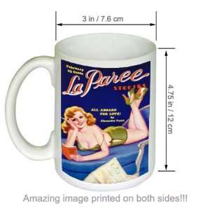  La Paree Stories Pin up Girl Pulp Art Vintage COFFEE MUG 