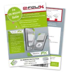  2 x atFoliX FX Mirror Stylish screen protector for Trekstor 