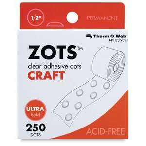  Therm O Web ZOTS Clear Adhesive Dots   Large Craft ZOTS 