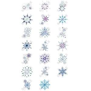 Sparkle Snowflakes Embroidery Designs by Dakota Collectibles on a 