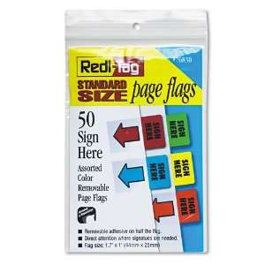 Tag Products   Redi Tag   Removable Page Flags, Green/Yellow/Red/Blue 