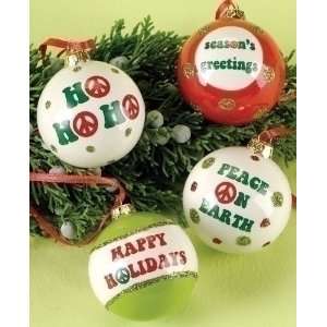  for the Holidays Christmas Greetings Ball Ornaments