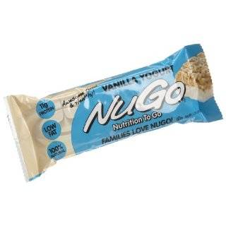 NuGo All Natural Nutrition Bar, Vanilla Yogurt, 1.76 Ounce Bars (Pack 