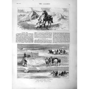   1877 War Horse Soldier Russian Cossacks Railway Charge
