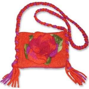   Knit Some, Felt Too   Wool Flower Purse Kit Arts, Crafts & Sewing