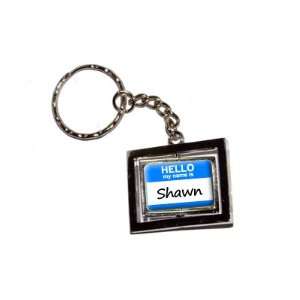  Hello My Name Is Shawn   New Keychain Ring Automotive