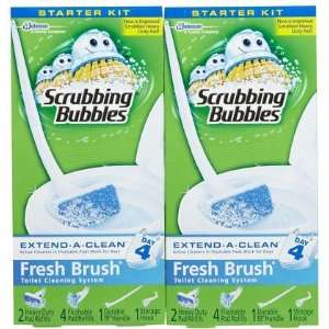 Scrubbing Bubbles Fresh Brush 2 In 1 Toilet Cleaning System Starter 