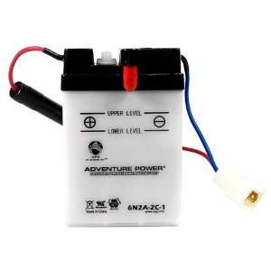   Battery   Conventional Wet Pack   6 Volt   2 Ah Capacity   W Terminal