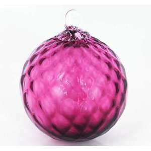  Glass Eye Studio Hand Blown Purple Diamond Glass Ornament 