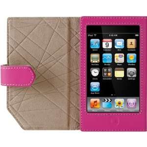  New Pink Leather Folio For iPod touch 2G   V00557