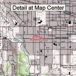 USGS Topographic Quadrangle Map   Puyallup, Washington (Folded 