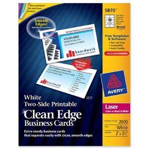  Avery Clean Edge Laser Business Cards
