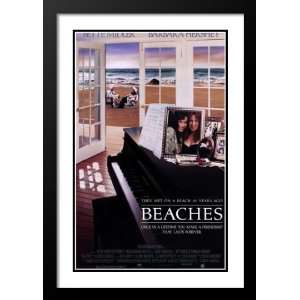  Beaches Framed and Double Matted 32x45 Movie Poster Bette 