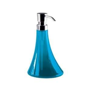  Gedy 1780 92 Transparent Turquoise Round Soap Dispenser 