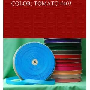   POLYESTER GROSGRAIN RIBBON Tomato #403 7/8~USA Arts, Crafts & Sewing