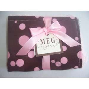  MEG Original Baby Bib  Chocolate with Pink Dot Baby