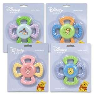  Disney Winnie the Pooh Flower Shape Teether/Rattle Toys 