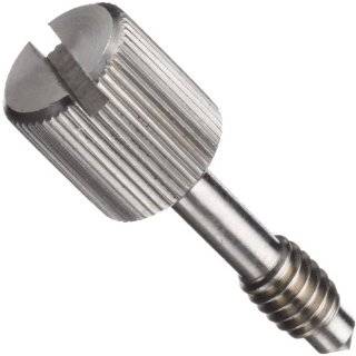 Stainless Steel Panel Screw, Fillister Head, Slotted Drive, #8 32, 1/4 
