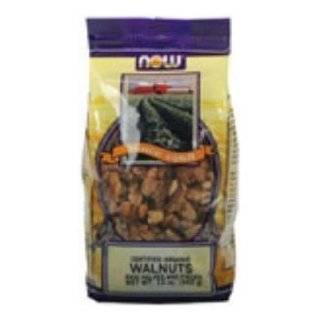 Now Foods Certified Organic Walnuts, Raw Halves and Pieces, 12 Ounce 