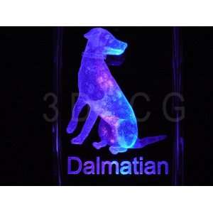  Dalmation Dog 3D Laser Etched Crystal  